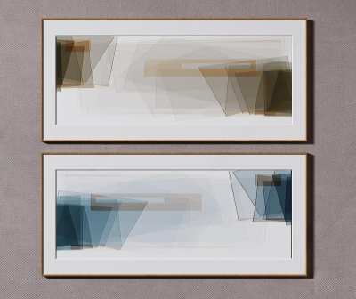 现代装饰画3D模型下载